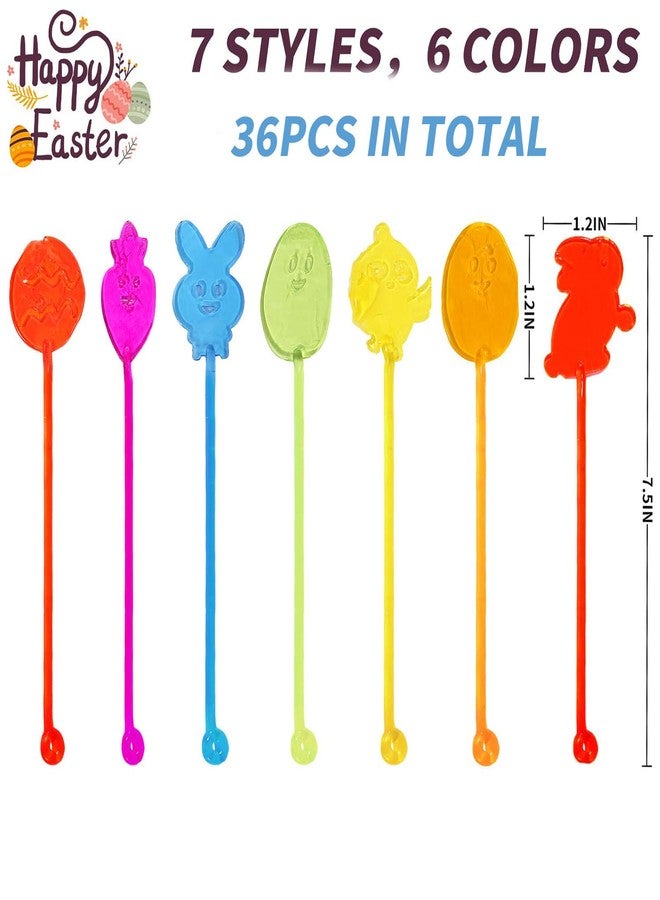 CHHOEAV 36 Pack Easter Sticky Hands Toys, Bunny Chick Egg Carrot Styles Stretchy Toys Easter Basket Stuffers, Easter Egg Fillers, Party Favors Gifts for Kids Boys Girls - Image 3